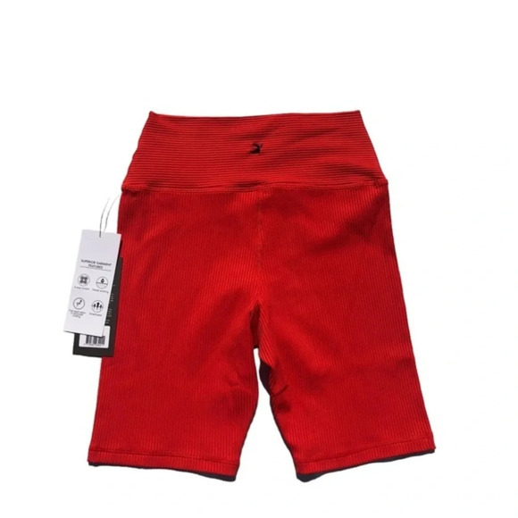 Glider High Waisted Ribbed Biker Shorts Size S - Picture 7 of 8